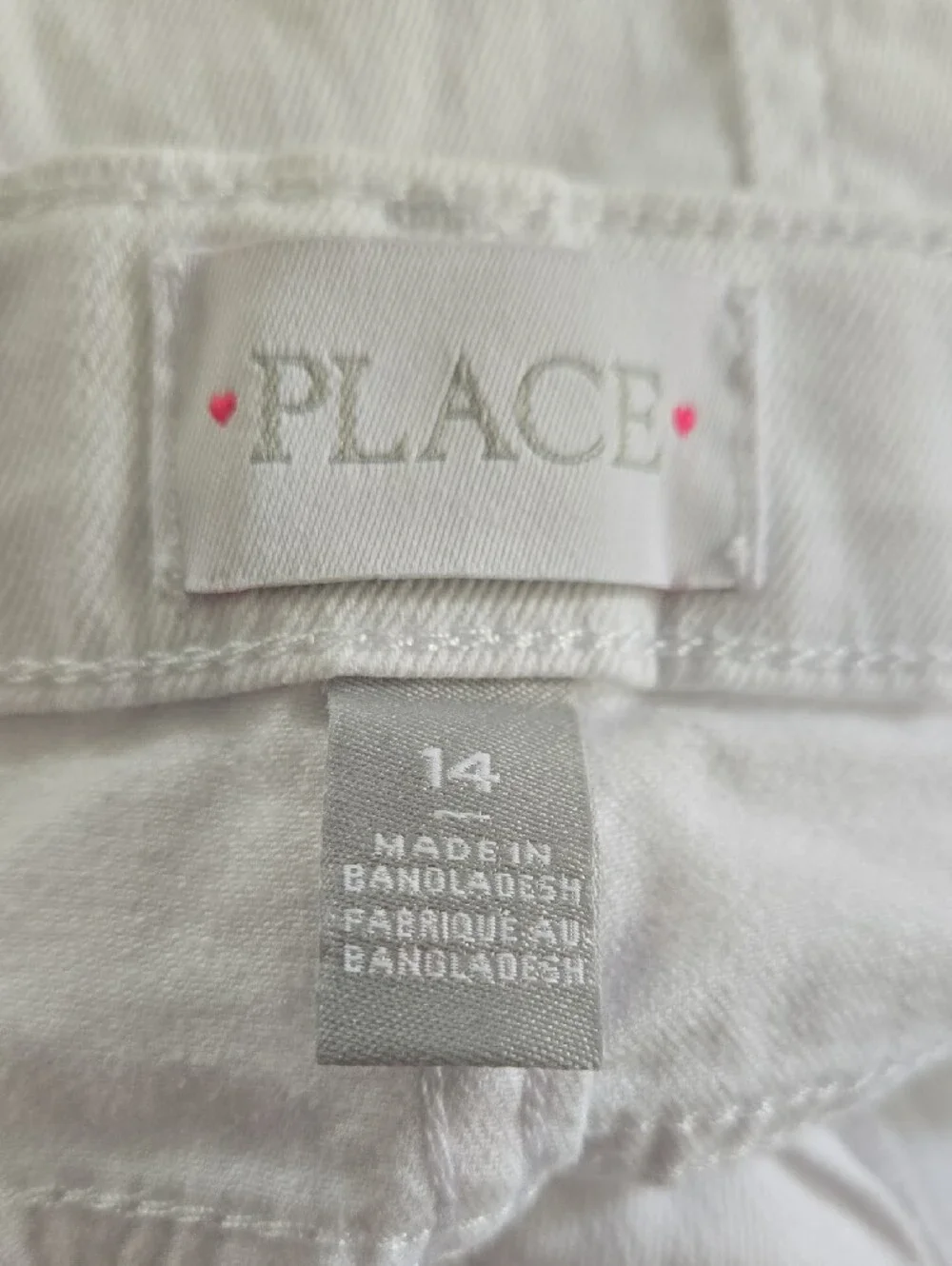 The Children's Place White Denim Cutoff Shorts